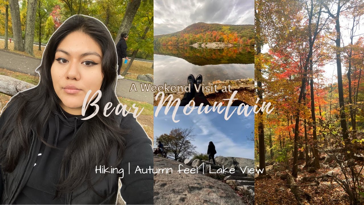 Weekend getaway at Bear 🐻 Mountain 🏔️ | hiking trail | cozy cottage | lake view 🍂 #travelvlog 