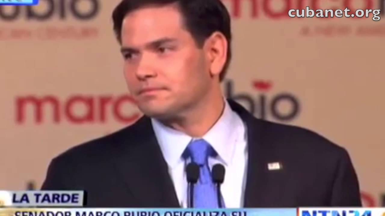 Marco Rubio anuncia su aspiraci&oacute;n a la presidencia - Reporta Yusnaby Perez