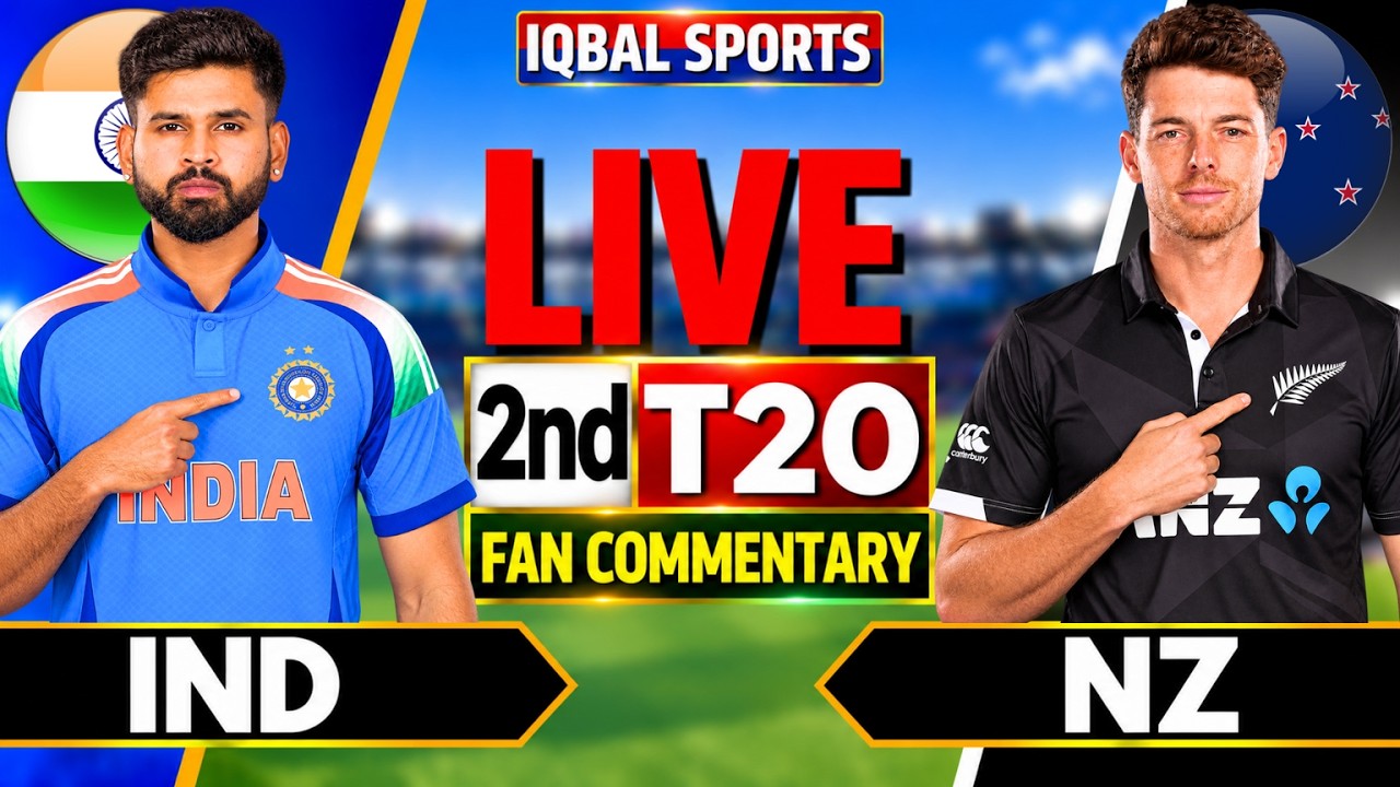 India vs New Zealand 2nd T20 Live | Live Score & Fan Commentary | IND vs NZ Live Score, Iqbal Sports