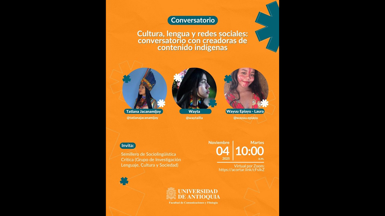 Cultura, lengua y redes sociales   conversatorio con creadoras de contenido indígenas