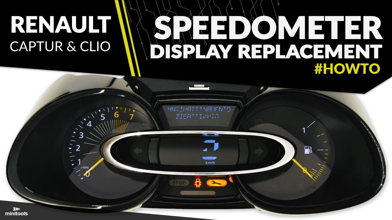 Renault Clio IV instrument cluster LCD pixel repair