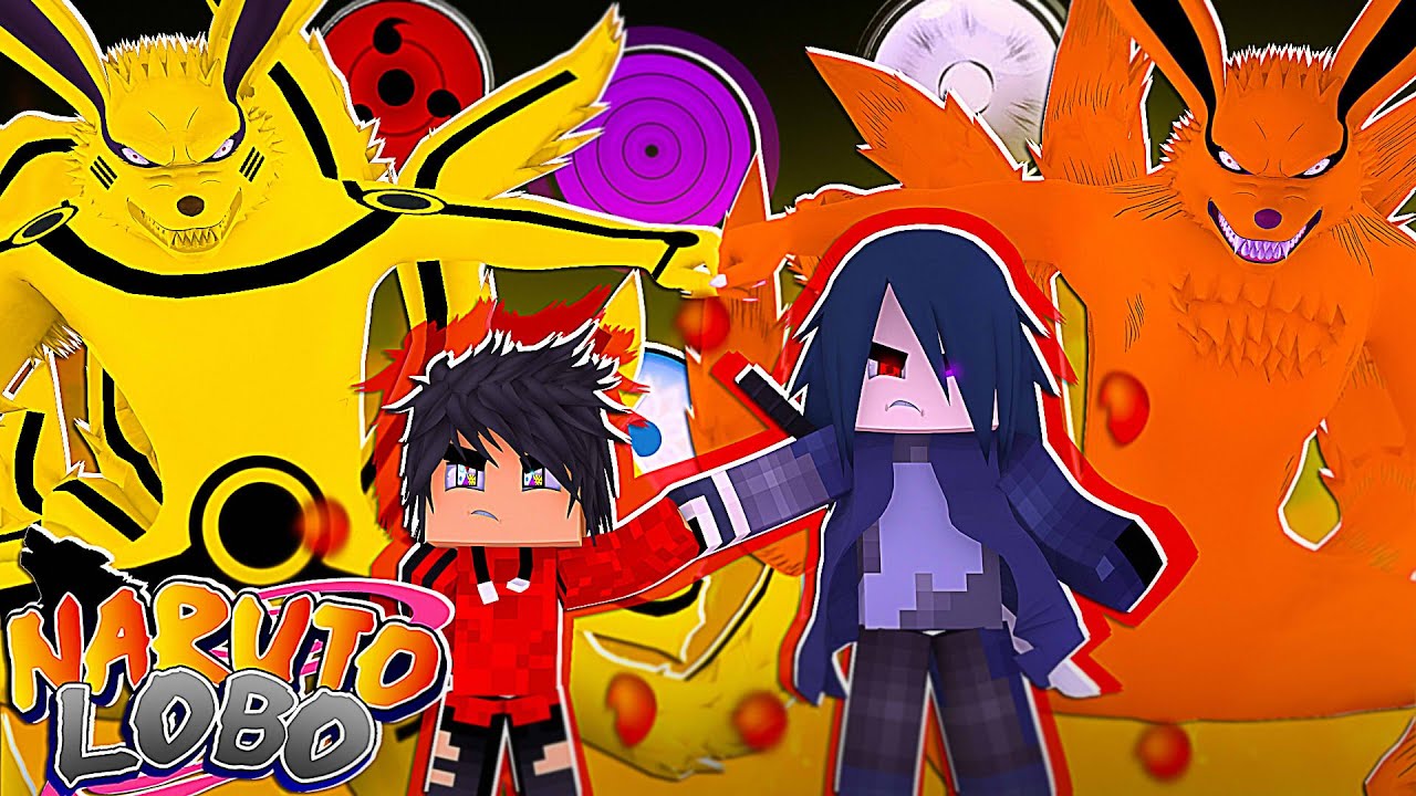 Minecraft : Naruto Lobo - DIVIDI O CHAKRA DA KURAMA COM O SASUKE UCHIHA E NARUTO UZUMAKI! Ep. 3