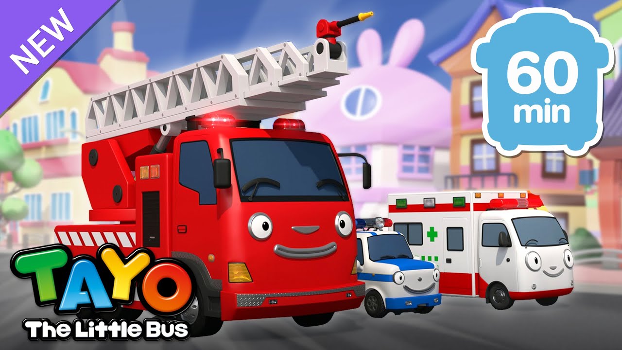Tayo Rescue Team Best Songs Compilation | Fire truck Police Car Ambulance Song | Tayo the Little Bus