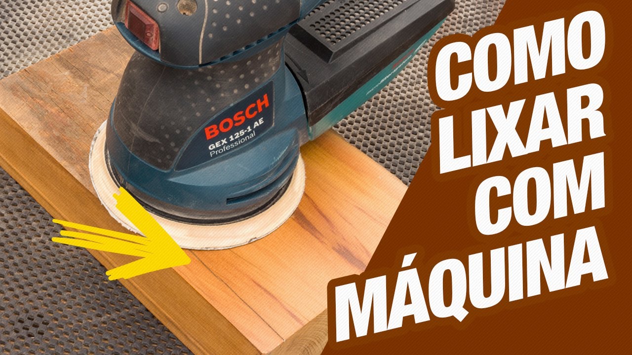 Como lixar madeira com máquina roto-orbital