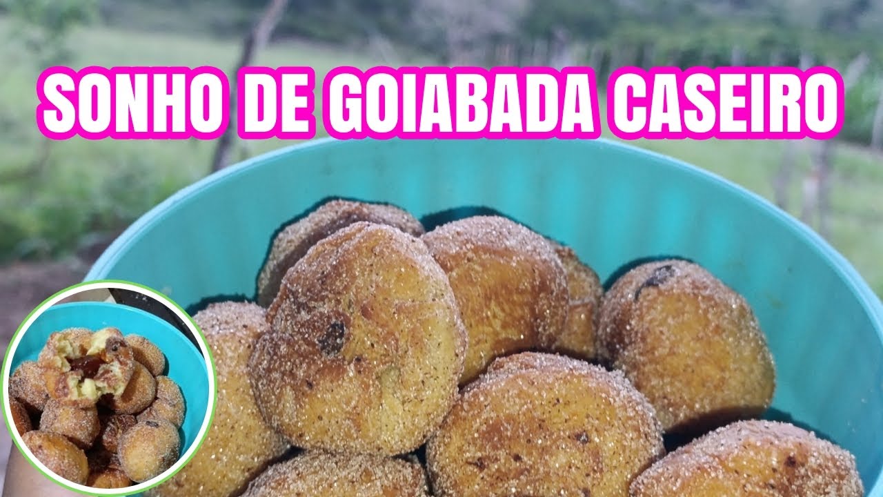 SONHO DE GOIABADA CASEIRO 😋 | FOFINHO, FÁCIL E DELICIOSO | RECEITA PERFEITA PARA O CAFÉ DA TARDE ☕.