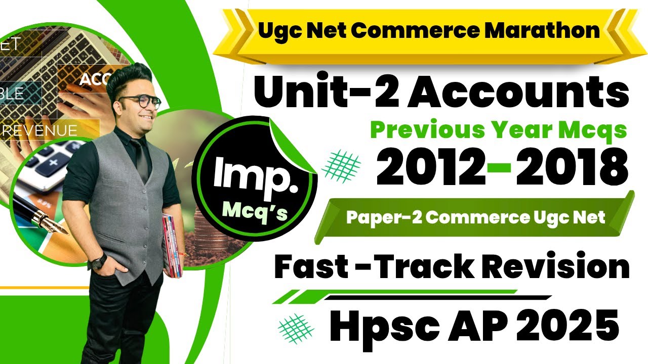 Complete Ugc Net Accounting Previous Year Mcqs 2012-2018 || Accounts Ugc net Commerce