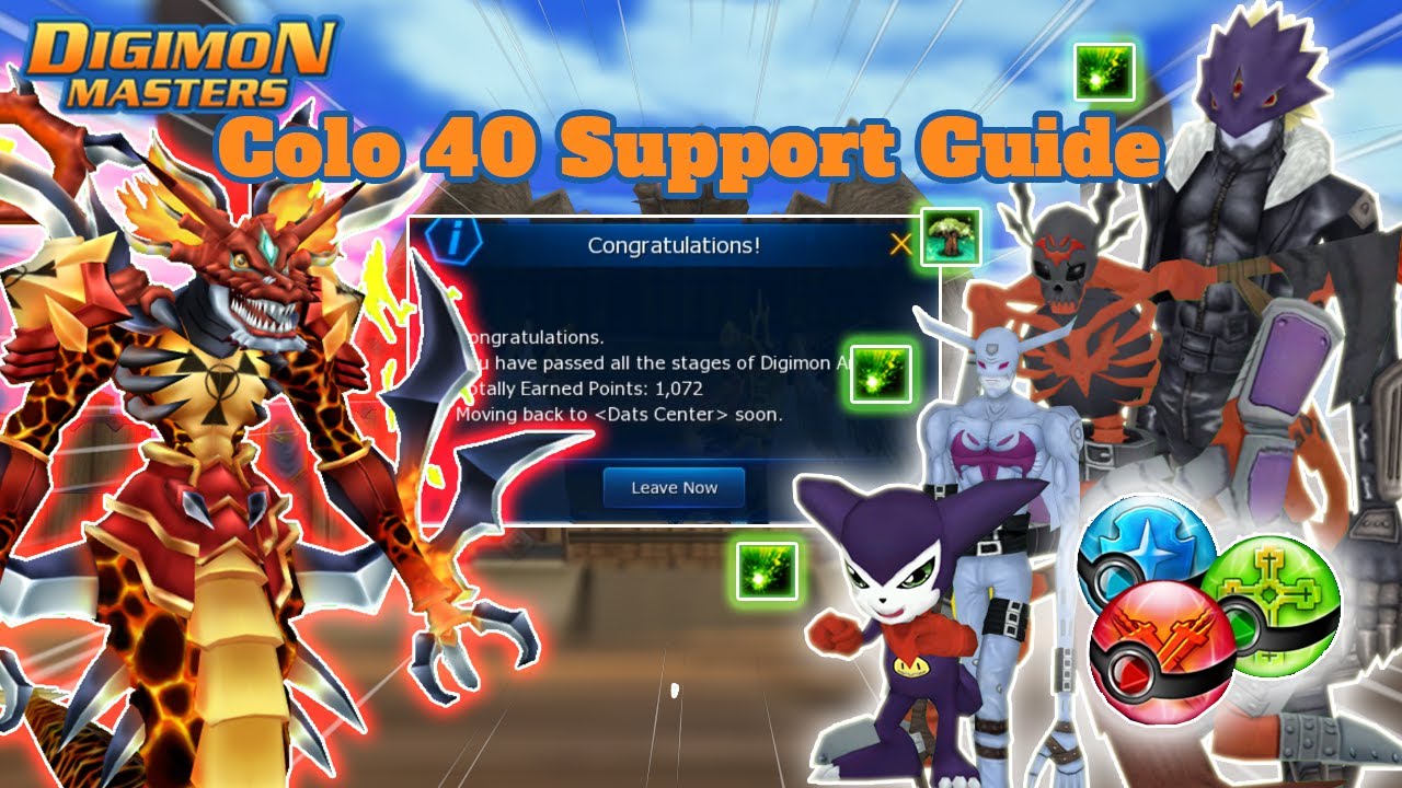 DMO Sup Guide : How To Support in Colosseum 40 - Digimon Masters Online - GDMO