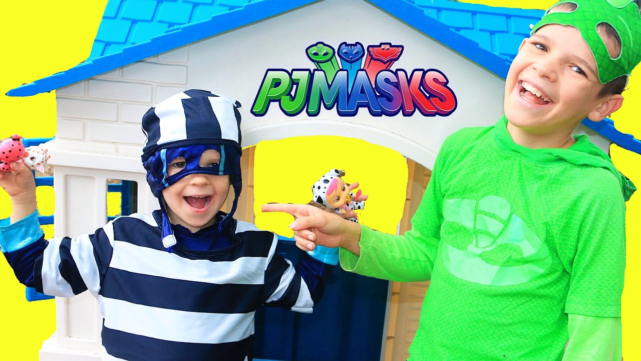 PJ Masks NIGHT NINJA A CRY BABY Owlette Got Night Ninja in Trouble New Full Episode & Gekko Catboy