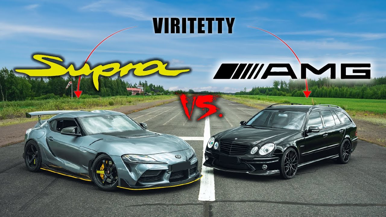 KIIHDYTYSKISA | RATAKIRE&Auml; UUSI SUPRA VS. 6.2L V8 AMG MERSU PERHEFARKKU (S211)