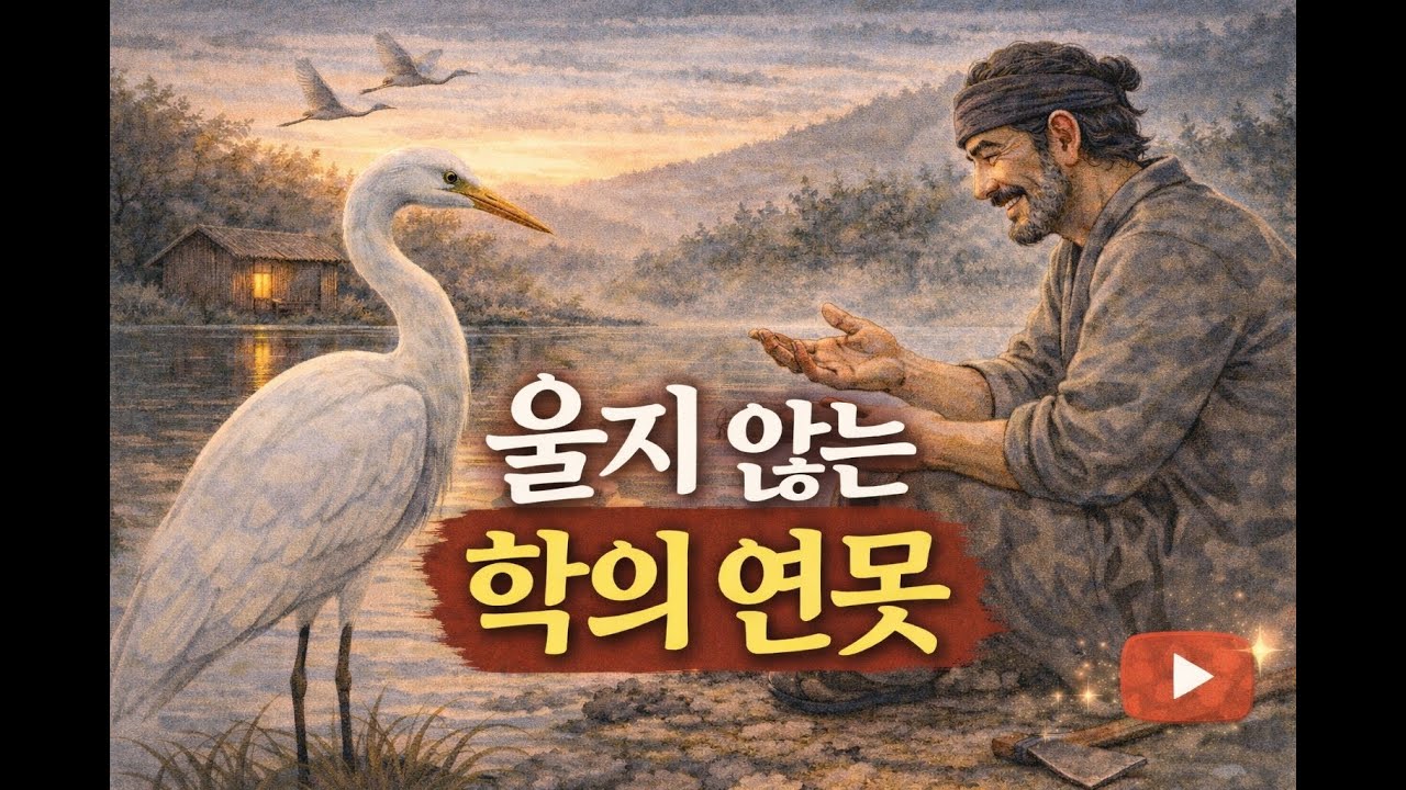 [감동구전]울지 않는 학의 연못/묵묵히 있어준 학과 홀로 된 나무꾼이야기