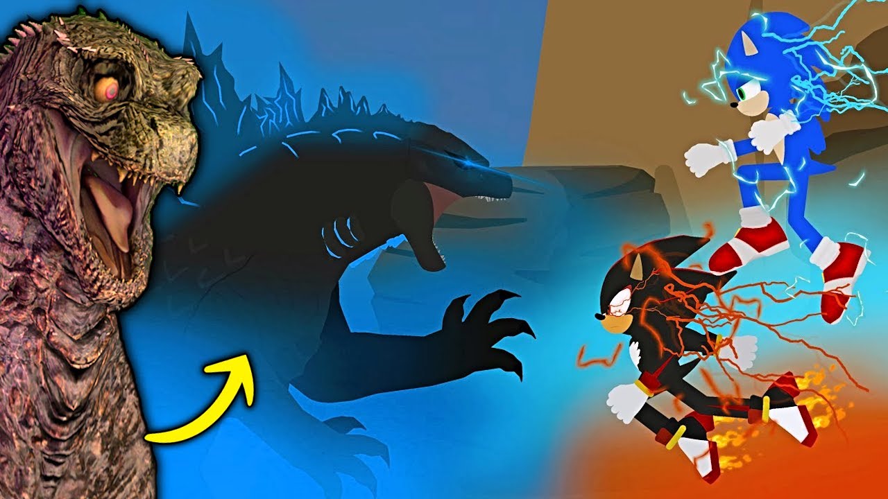 Can Sonic and Shadow Beat GODZILLA?