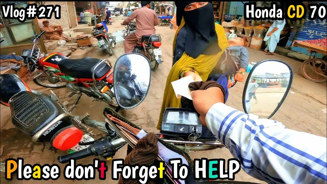 Please🙏don't Forget to Help of This Kinde of POOR PEOPLES|| Travel by Honda CD 70