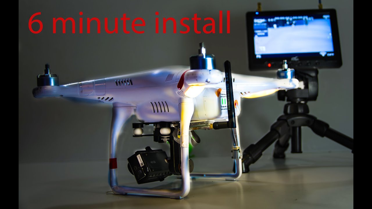 DJI Phantom 2 - iOSD mini and 5.8GHz A/V Tx Install