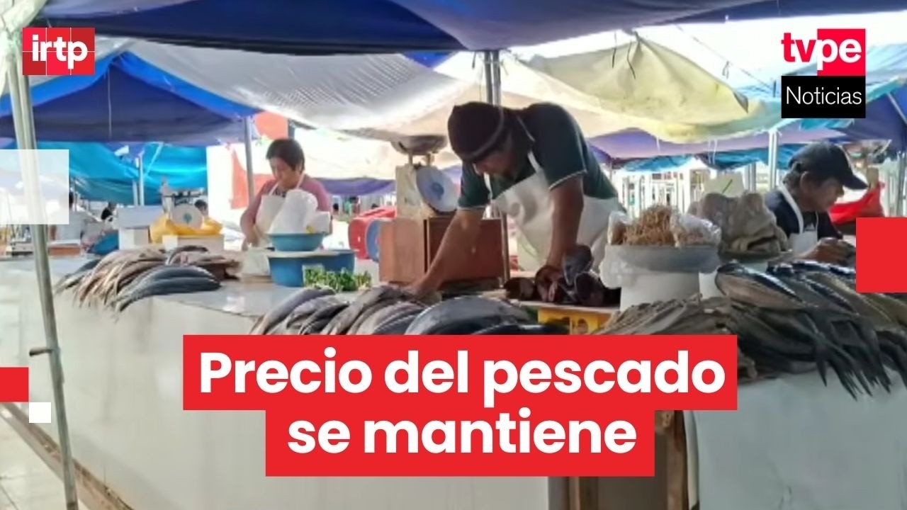 Precio del pescado se mantiene estable en Chiclayo pese a oleajes an&oacute;malos