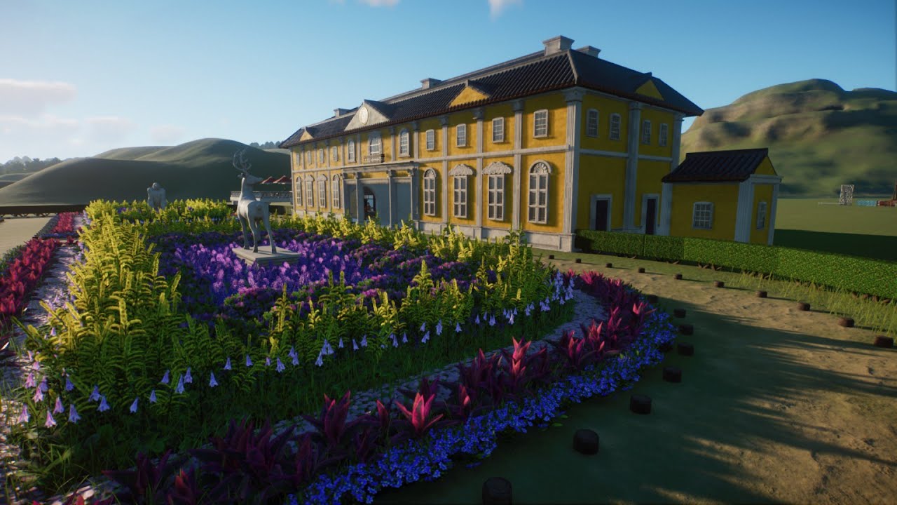 Orangerie - Classical Building - Entrance area - Riverside Zoo - Speedbuild - Planet Zoo
