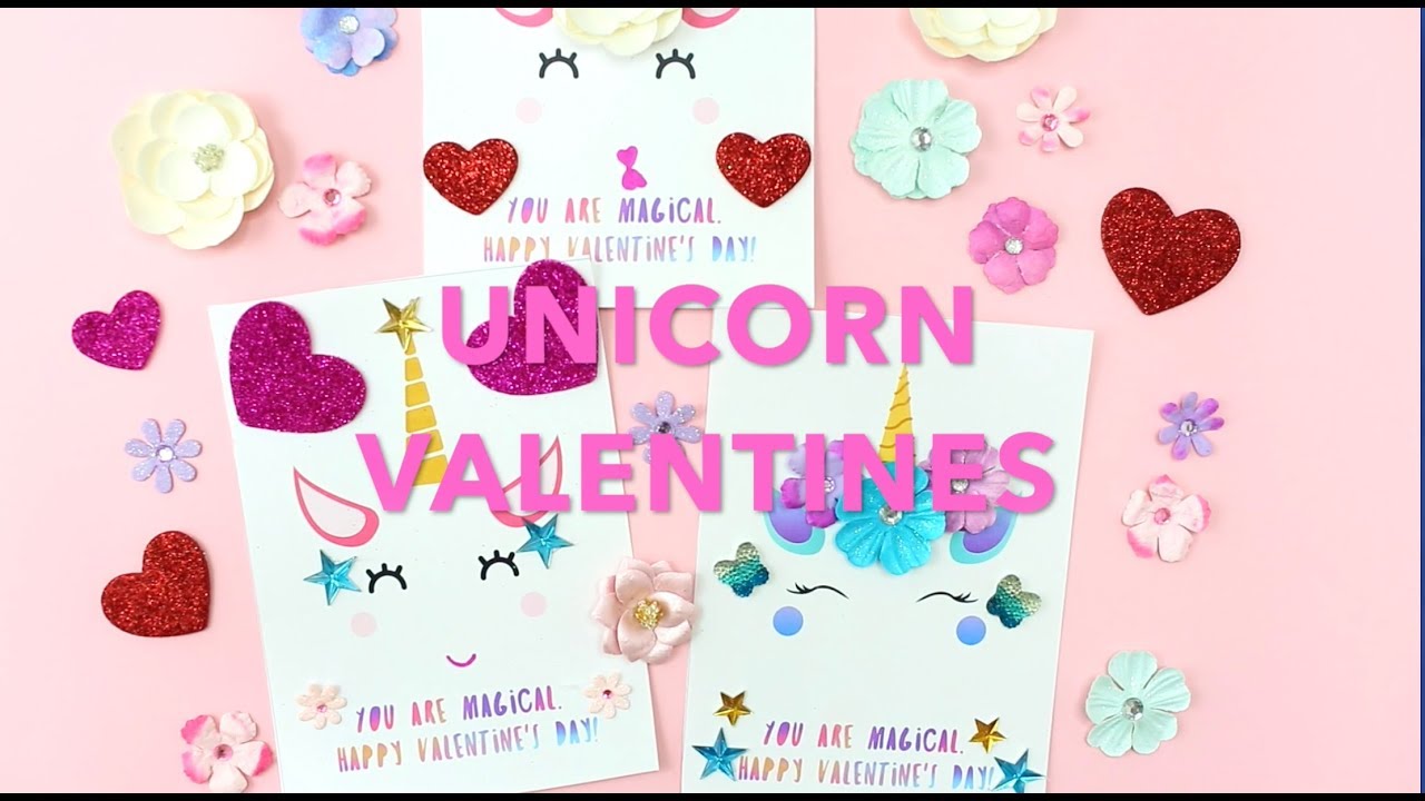 DIY Unicorn Valentine Cards