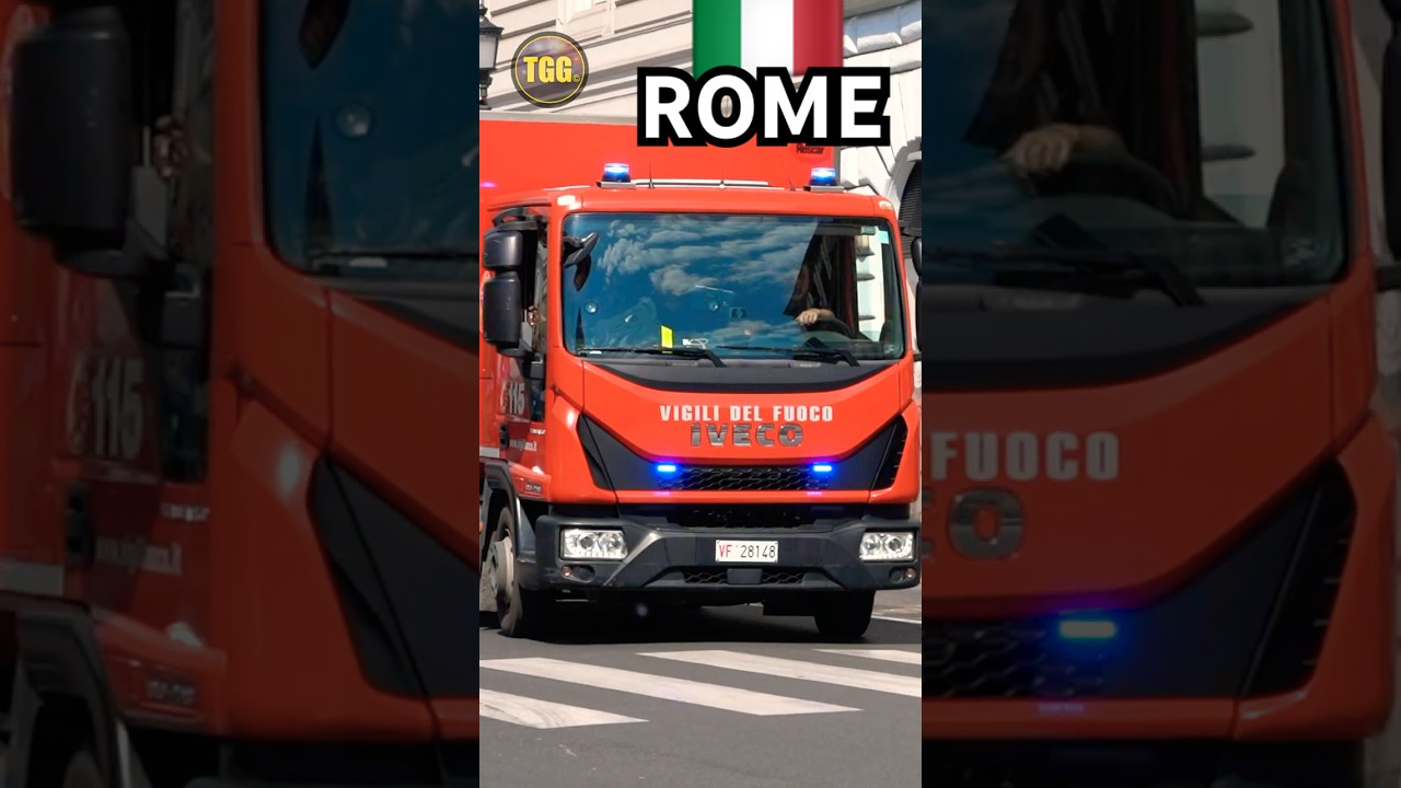 [Rome, Italy] HAZMAT Truck Responding!