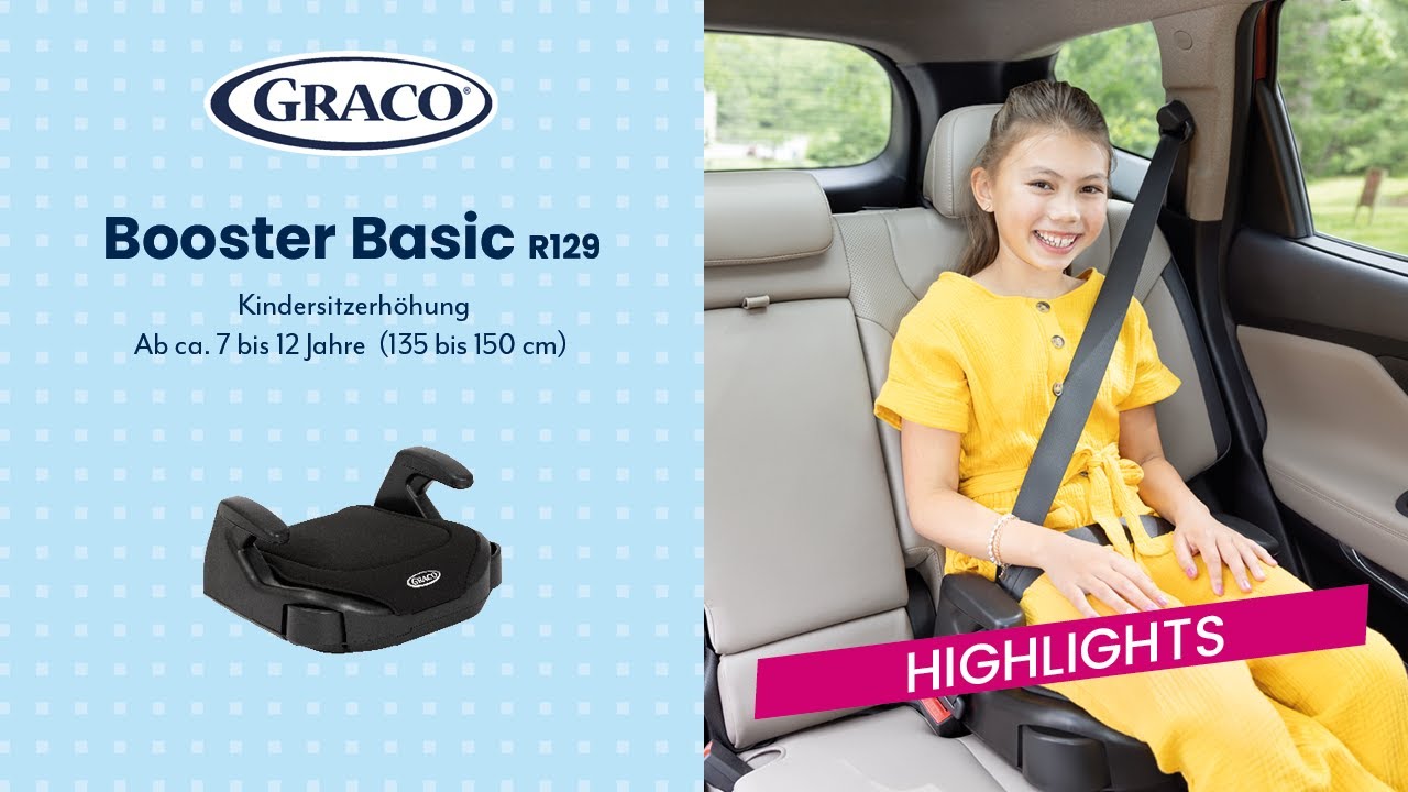 Graco Booster Basic R129 | Eure praktische Sitzerhöhung für große Kids