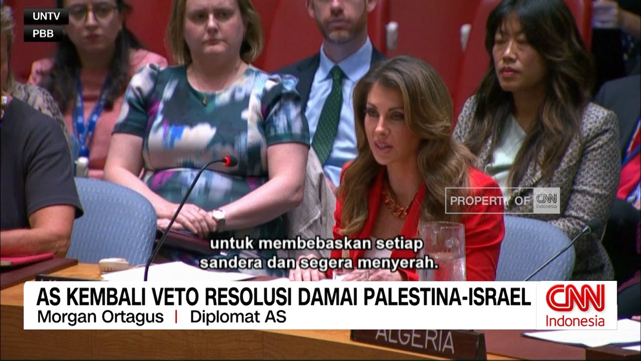 AS Kembali Veto Resolusi Damai Palestina Israel