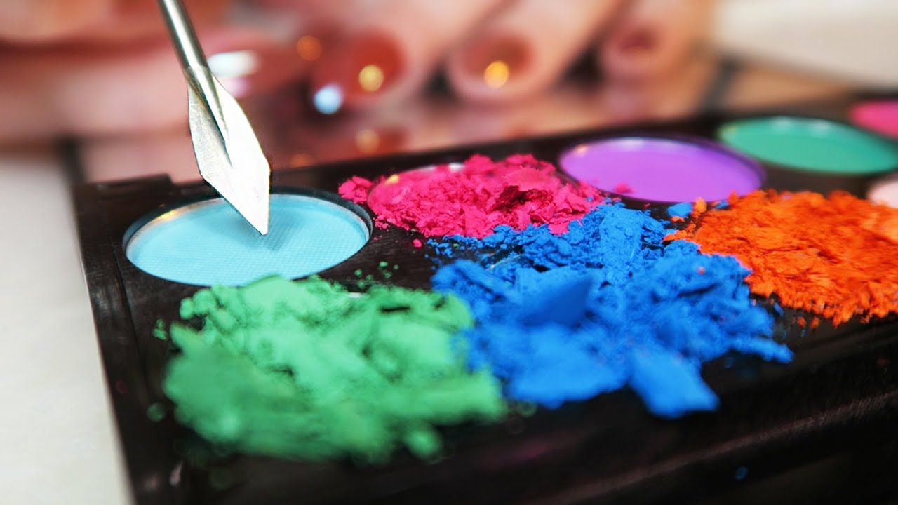 Makeup Destruction ASMR (Oddly Satisfying) NO TALKING