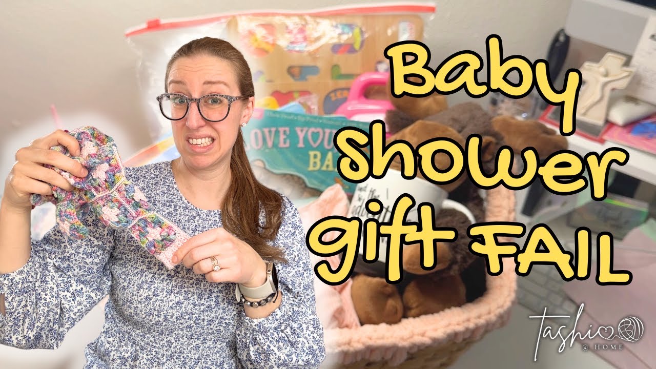 Thrifting & Crocheting 🧶 the Perfect Baby Shower Gift! 🍼👶 // Tashi at Home Vlog