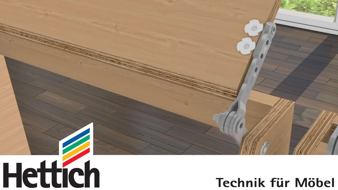 FricoFlex friction fitting for head- and armrests in upholstered furniture by Hettich