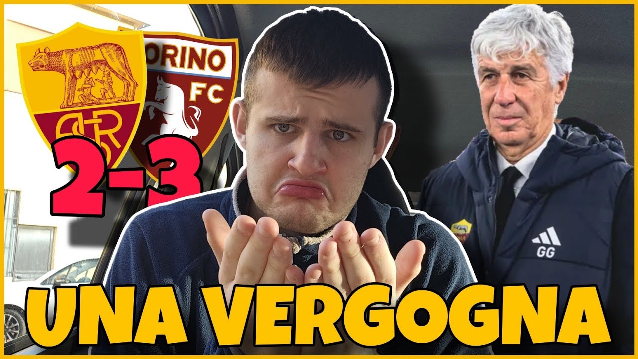 SONO INC***TO NERO‼️🤬 ROMA ELIMINATA dal TORINO e GASPERINI IMBARAZZANTE in CONFERENZA‼️🤢