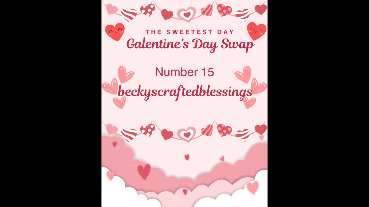 Объявление о 15-м обмене подарками ко Дню святого Валентина для подруг (@Beckys_crafted_blessings)