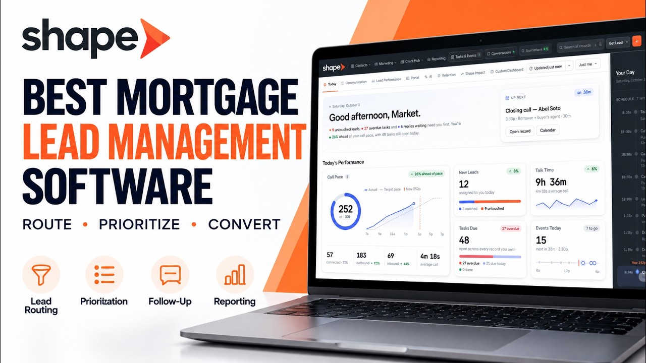 Best Mortgage Lead Management Software | How Shape Converts More Leads