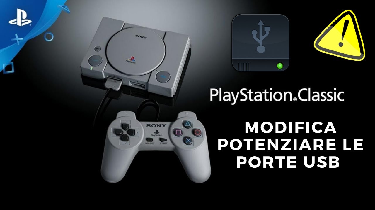 Playstation Classic modifica come potenziare le porte usb per leggere qualsiasi memoria