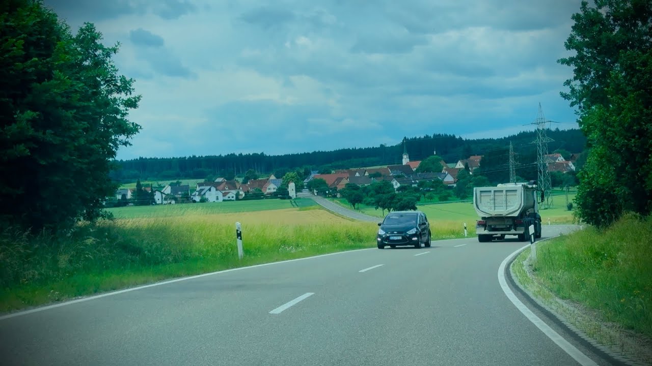 4K 🇩🇪GERMAN/ Drive from Althausen To Ostrach :27. June 2025