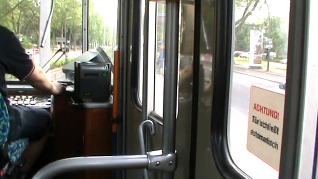 Mitfahrt im RNV Düwag GT8 202 (1603 Werbung) auf der Linie 21 in Heidelberg