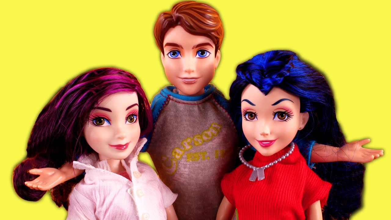 Descendants Mal & Evie Saved! With Wicked World Ben, Frozen Hans,  MaleficentPART 4