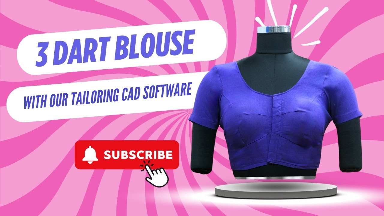 Latest 3 Dart Blouse | Trending | Tailoring Cad Software | Fdyl