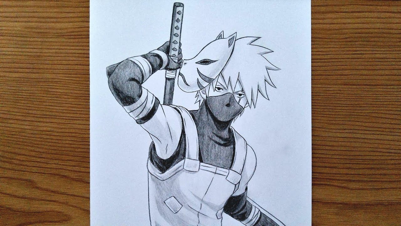 How To Draw Young Kakashi Anbu || Cool Ninja Anime Tutorial