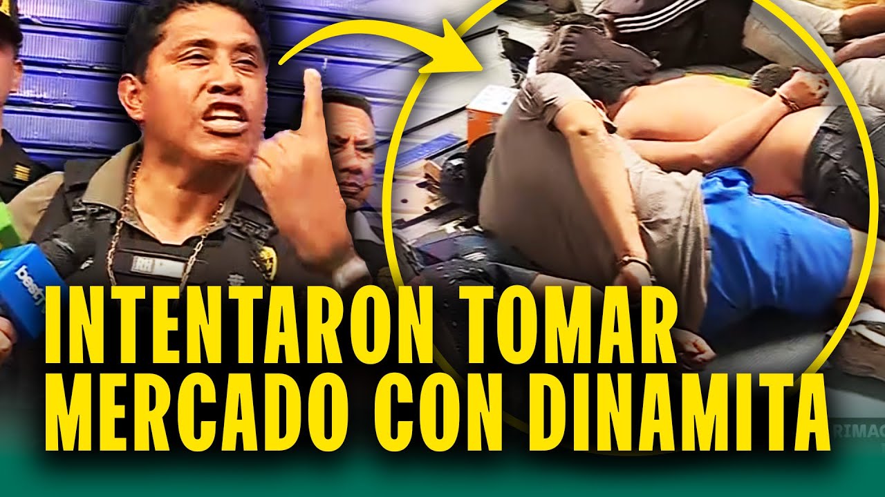 25 detenidos tras intentar invadir mercado con dinamita