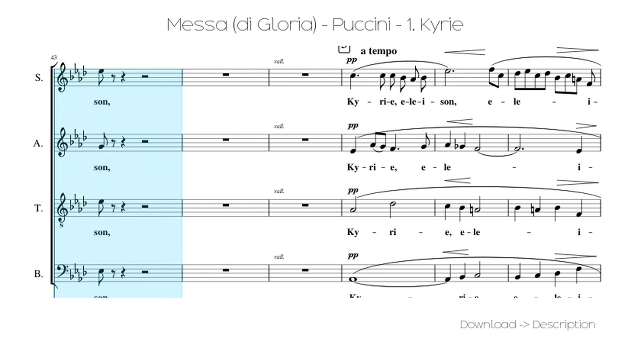 🎶 Messa (di Gloria) - Puccini - 1. Kyrie 🎸🎸