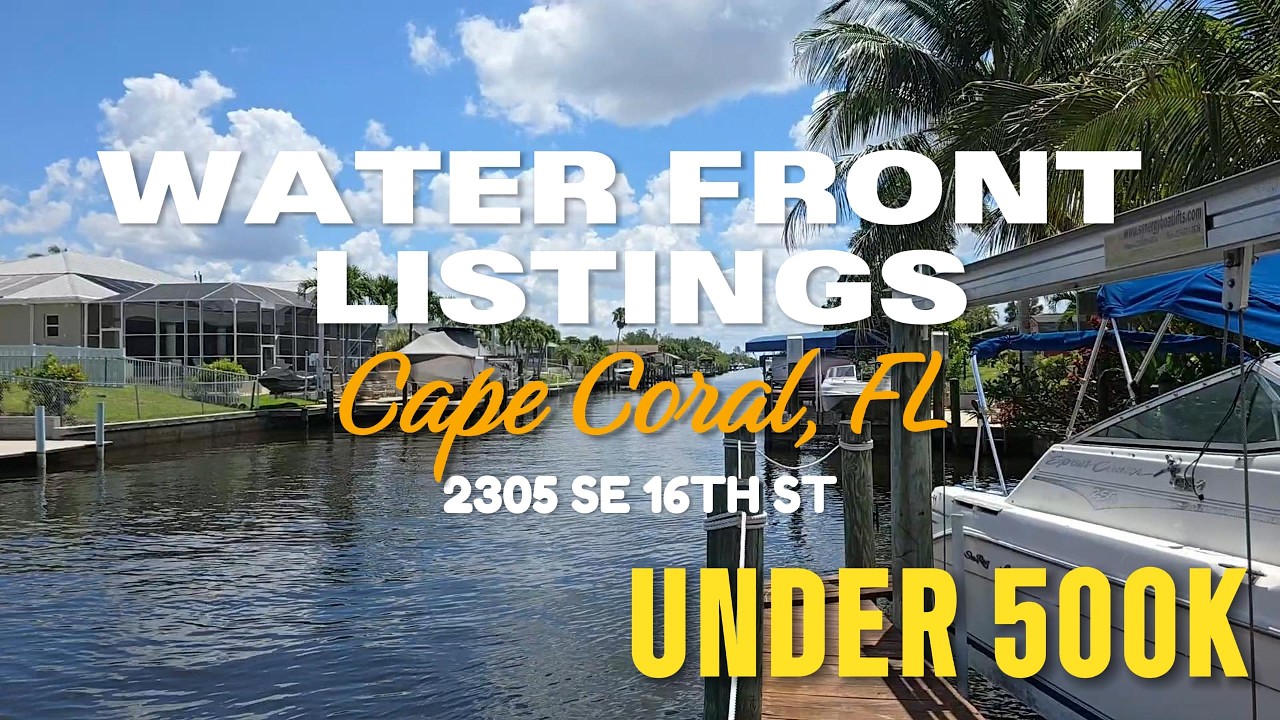 Cape Coral Gulf Access Home Under $500K | Full Tour 2305 SE 16th St