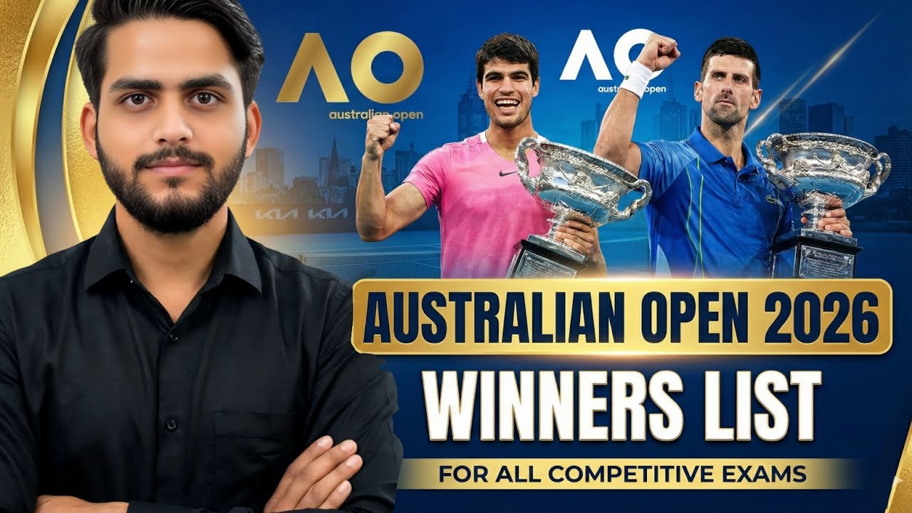 Australian Open 2026 Current Affairs | Important Sports GK for SSC CGL, MTS, GD, RRB NTPC, UPP/UPSI