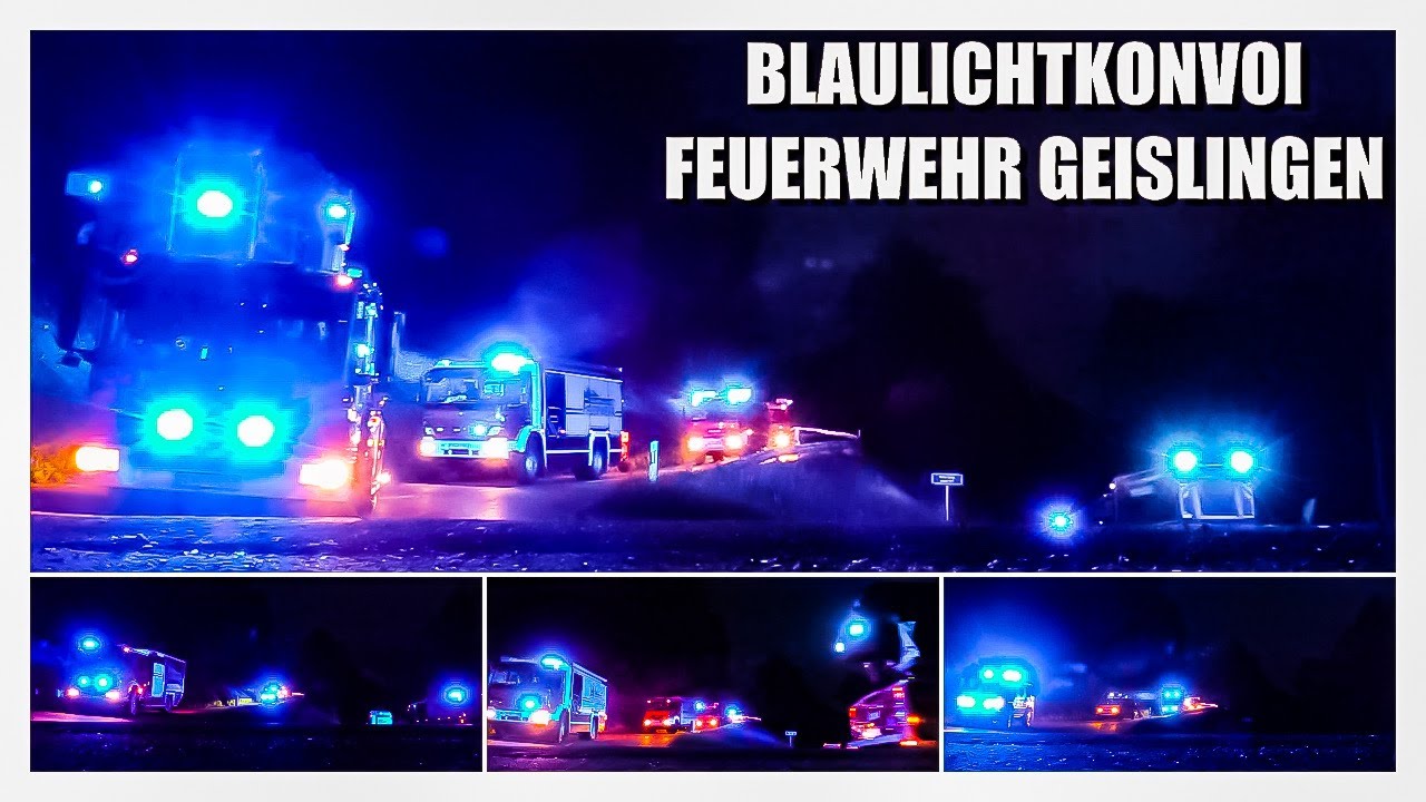🚨 Blaulichtkonvoi 🚨 der 🚒 Feuerwehr Geislingen an der Steige zum Erhalt der Helfensteinklinik 🏥