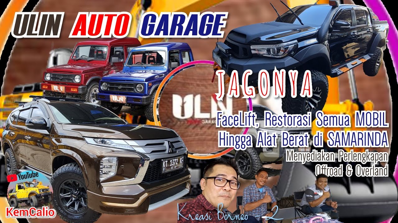 ULIN Auto Garage JAGONYA FaceLift, Restorasi Semua Mobil Hingga Alat Berat di SAMARINDA #bengkeljeep