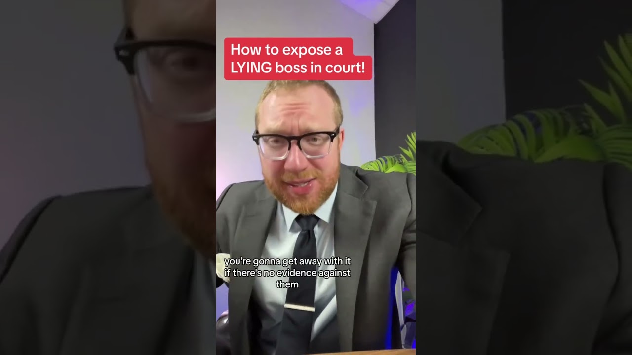 How to expose a LYING boss in court!