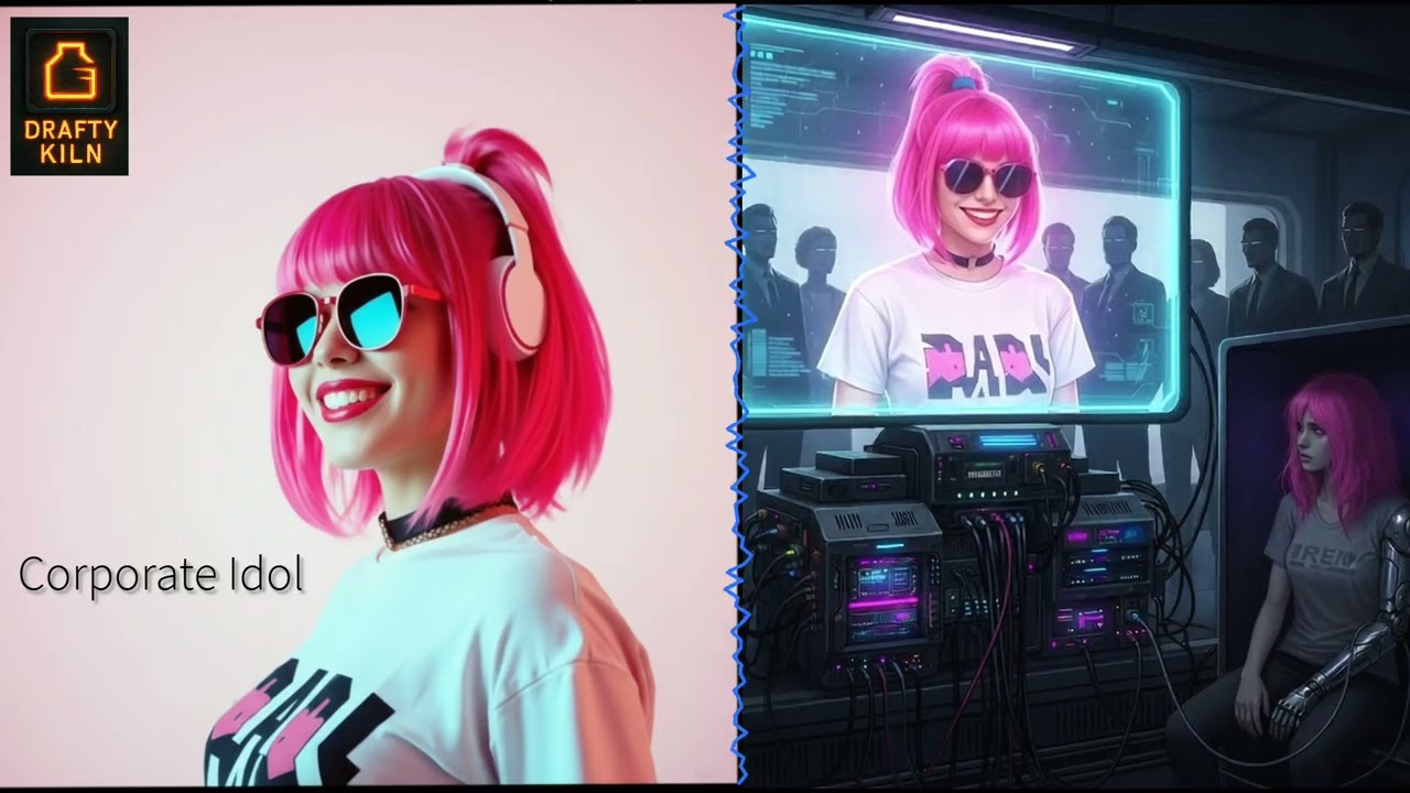 Cyberpunk Hyperpop Music - Corporate Idol - Synthetic Mortality