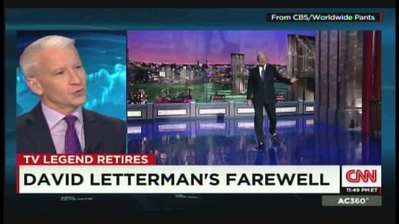 David Letterman's Farewell, Anderson Cooper and Bill Carter (May 20, 2015)
