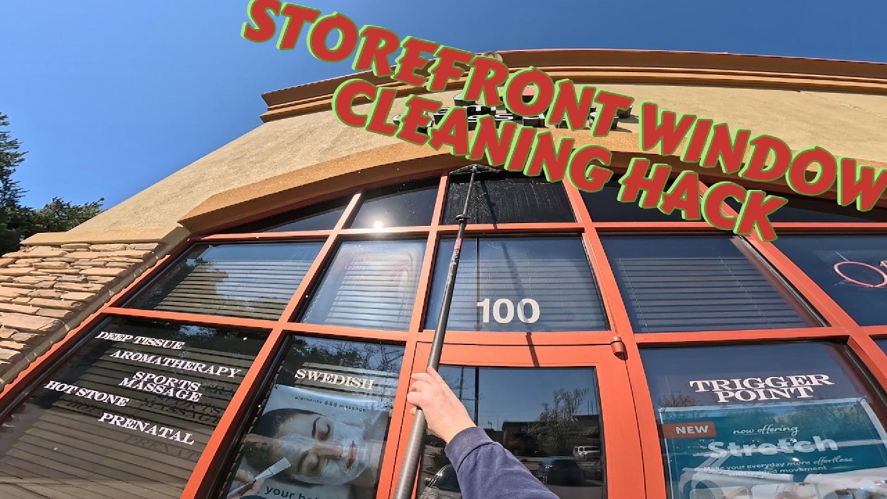 Storefront Window Cleaning Hack | Idaho Window Cleaner
