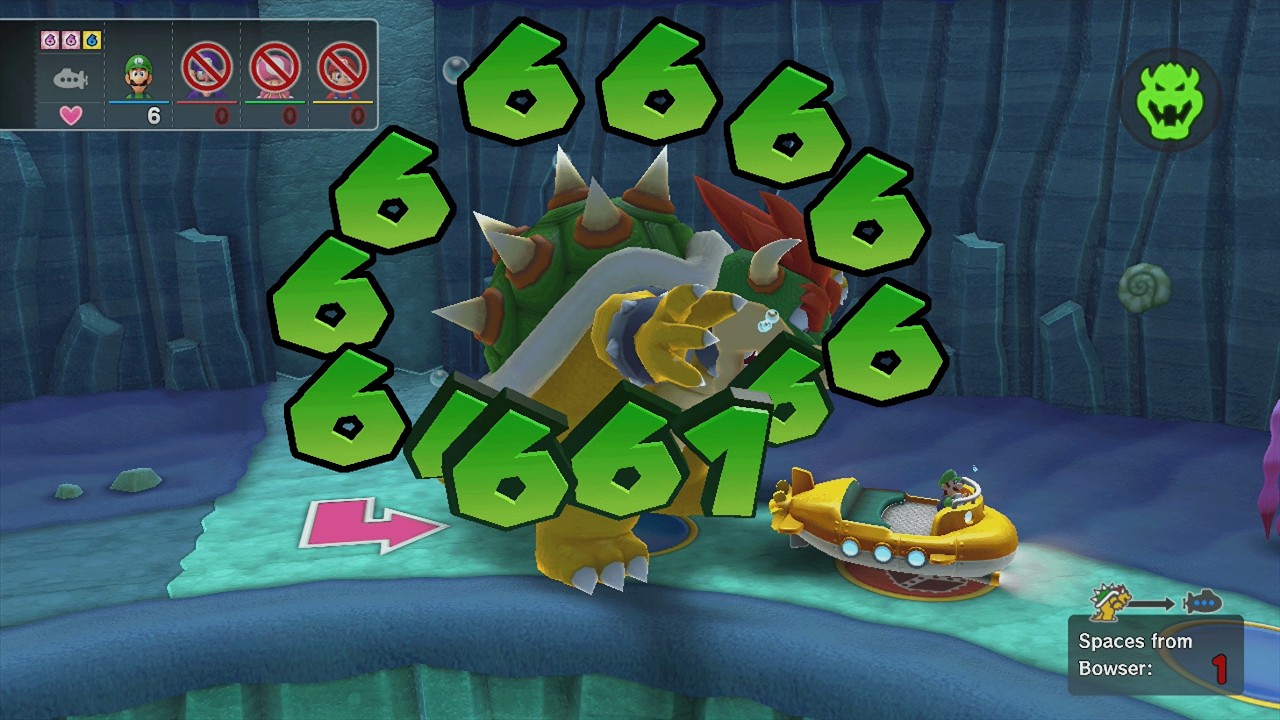 Mario Party 10 - Luigi vs Waluigi vs Toadette vs Mario vs Bowser - Whimsical Waters