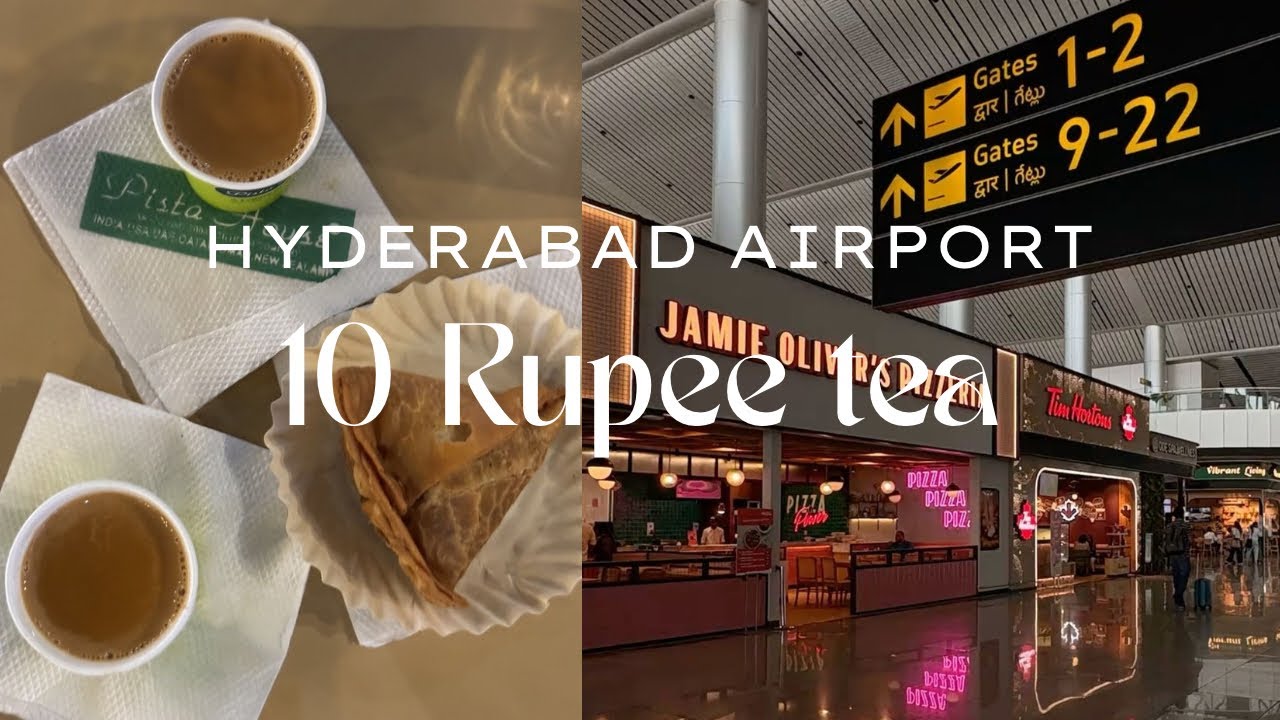 ☕ 10 Rupees Tea at Hyderabad Airport?! 😱✈️