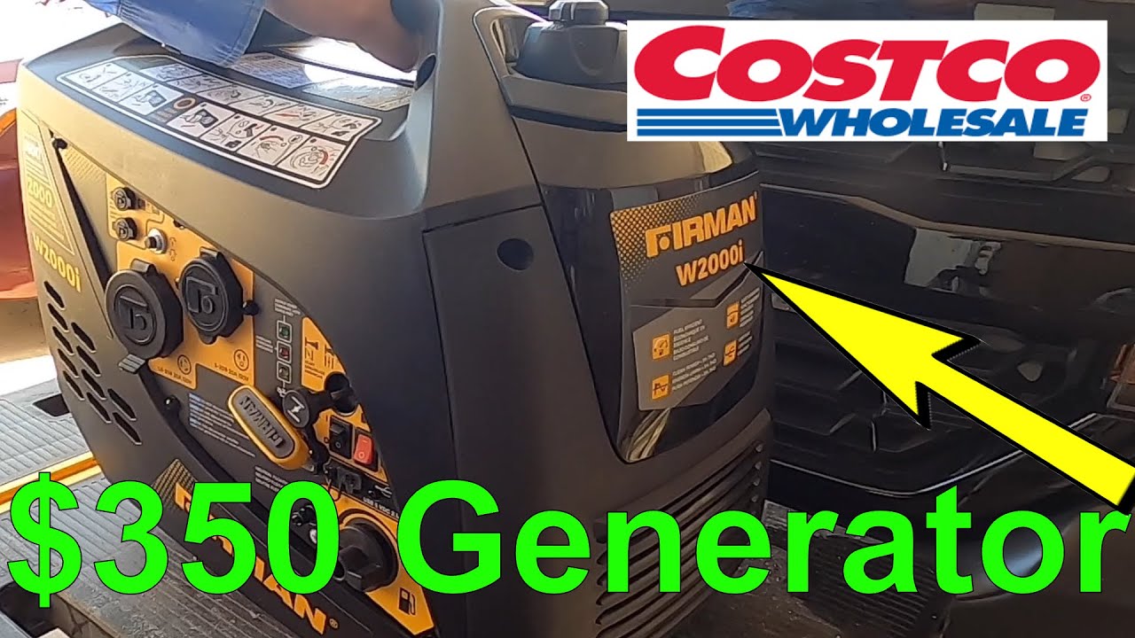 ($350)Firman Gas Inverter Generator 1600W Running / 2000W Peak From Costco
