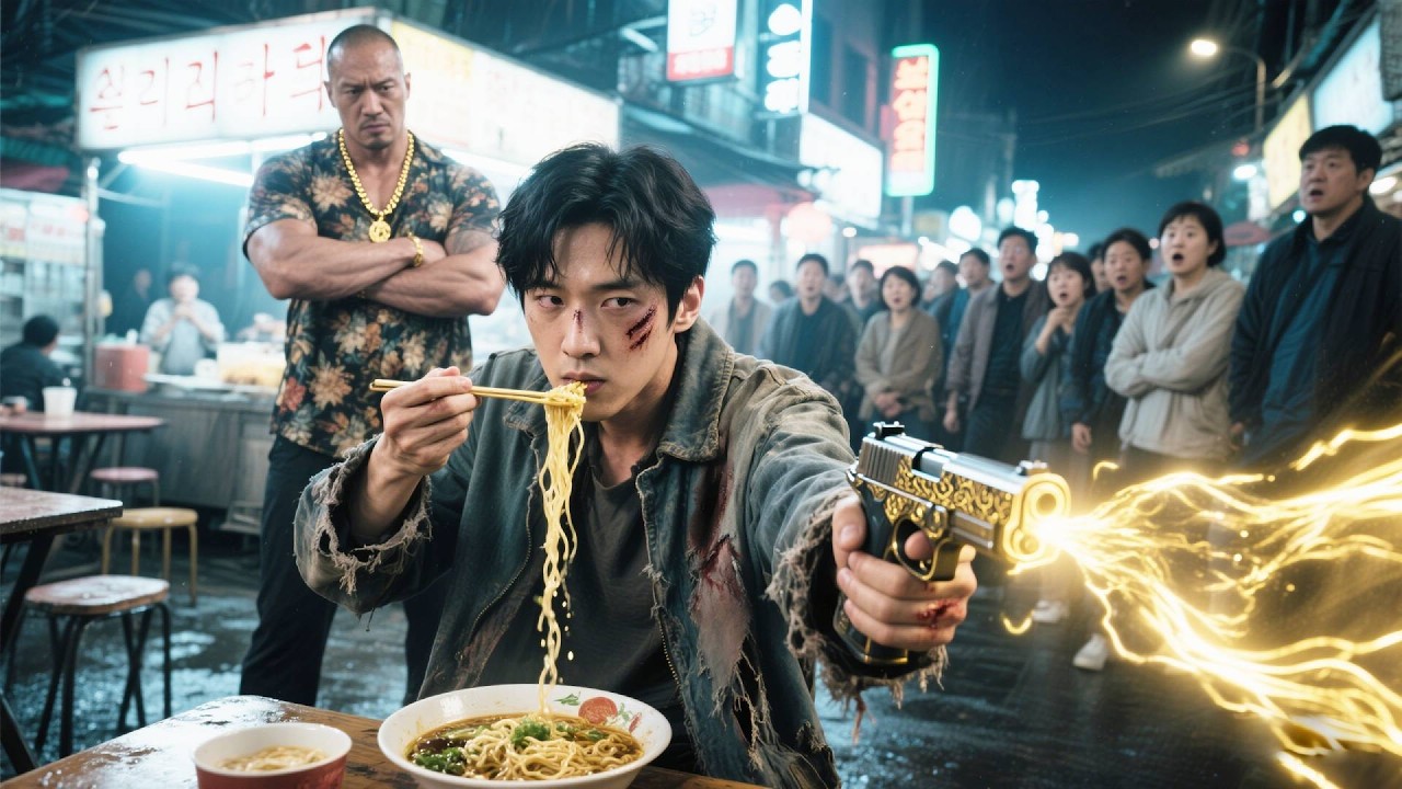 貧乏な青年が街角でラーメンを食べていると、不良に挑発される―次の瞬間、反転して一瞬で全員を撃退！悪党は彼の正体を知り、その場で震え上がる！