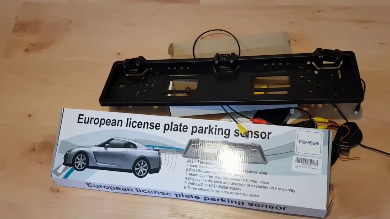 Kennzeichenhalter mit Kamera und Parksensoren - Unboxing und erster Eindruck
